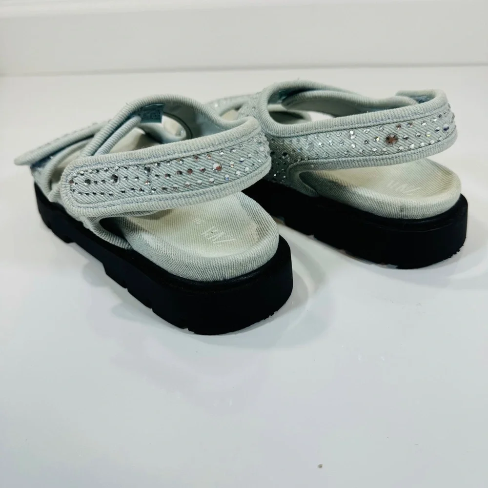 Zara Light‎ Blue Sandals with Crystals